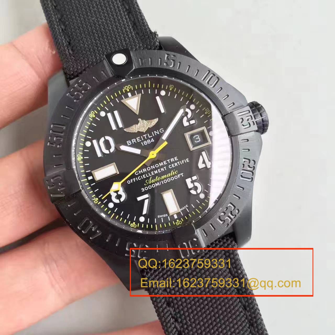 【BL Perfect  High quality  Copy  Watches 】 Breitling 黄针限量版breitling avenger seawoif II 香港限量版 / BL069