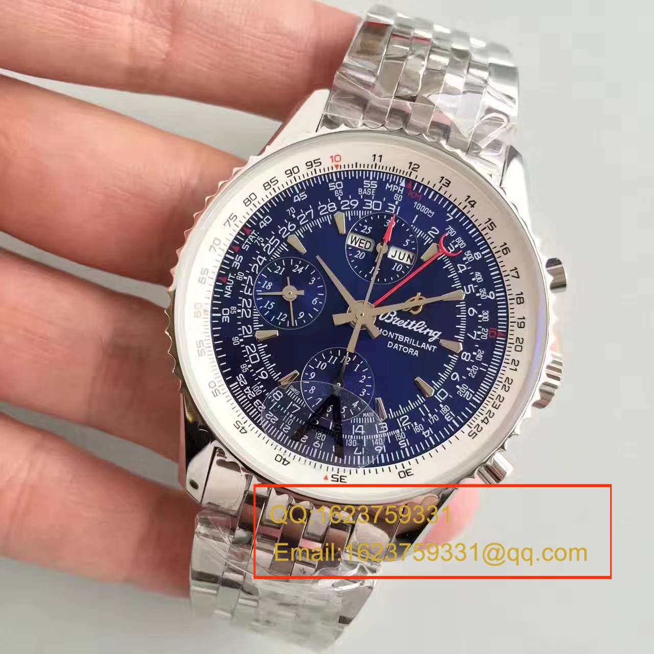 【JF1:1 High quality  Knockoff  Watches 】 Breitling 蒙柏朗计时系列A2133012-B571蓝盘 wrist watches  / BL042