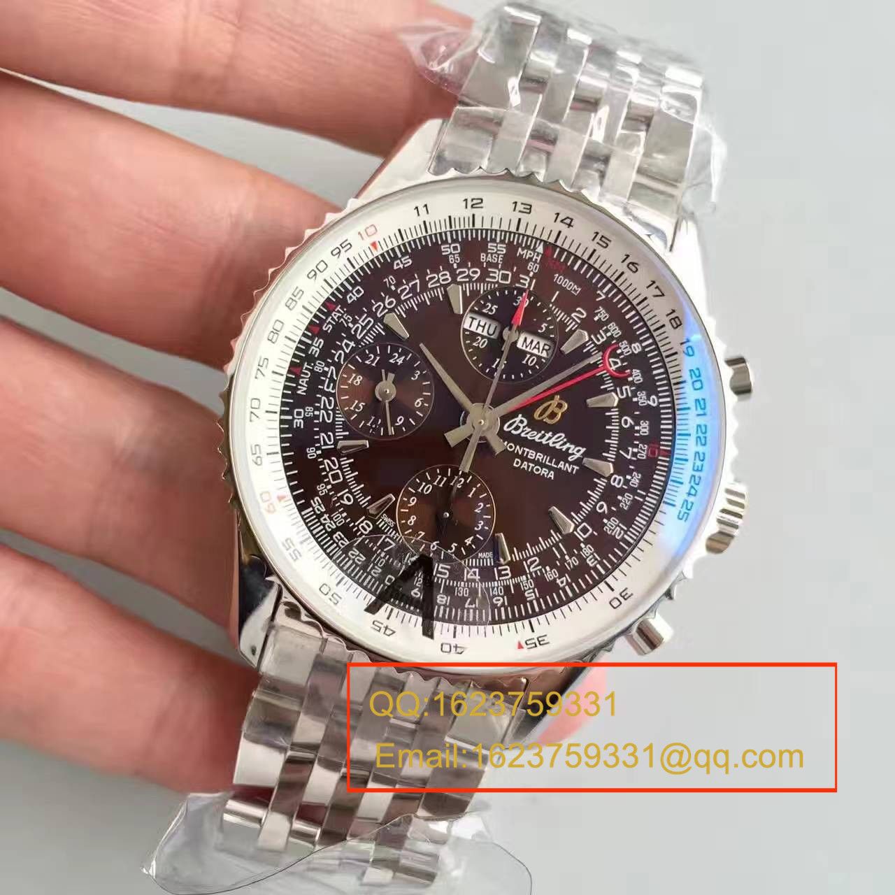 【JF Perfect  Replica Watches 】 Breitling 蒙柏朗计时系列A2133012-B571棕盘 wrist watches  / BL035