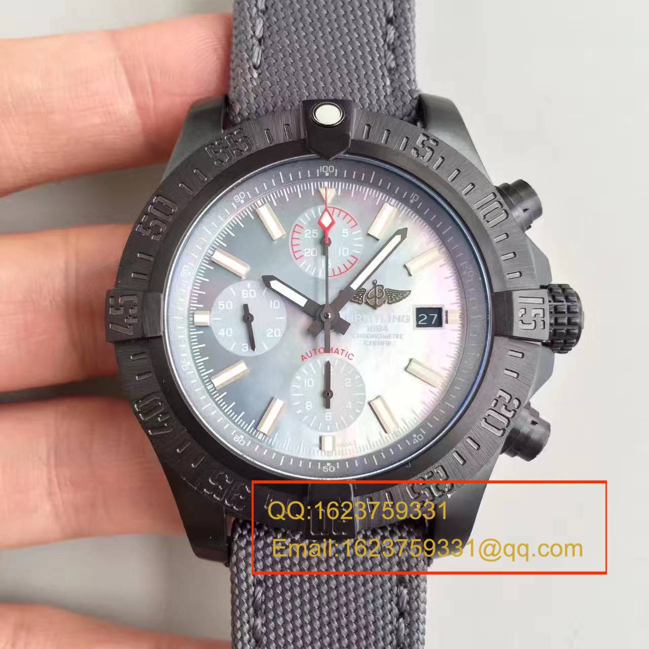 【GF1:1 High quality  Copy  Watches 】 Breitling 美军专用 copy customized 版复仇者Breitling USA military avenger II carbon fiber / BL012