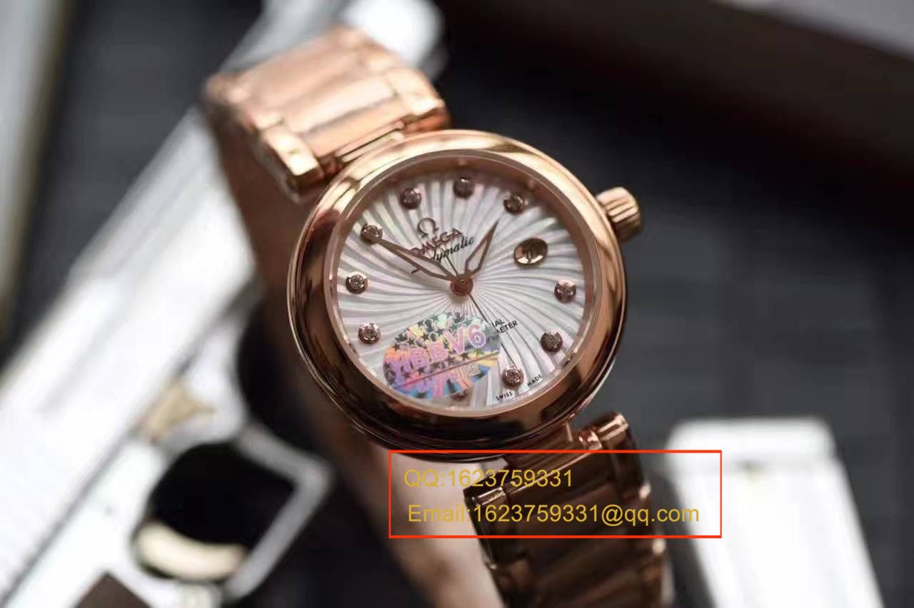 【HBBV6 Factory  Perfect  Copy  Watches 】OMEGA碟飞系列425.60.34.20.55.001女士机械 wrist watches 【OMEGA鸟巢】 / M062
