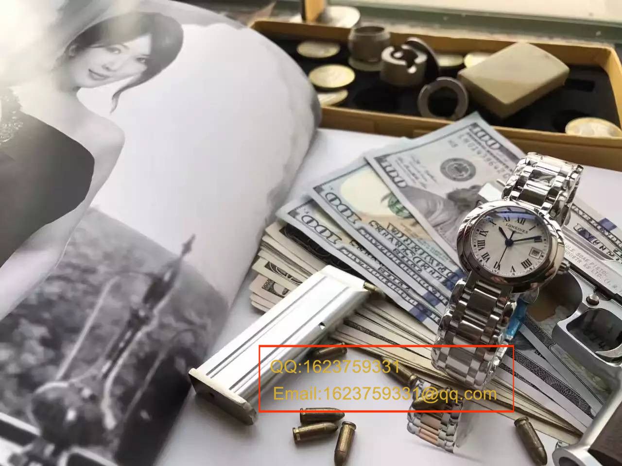 【实拍图鉴赏】台湾 Factory 出品林志玲同款_ Longines 心月系列女表精品媲美正品的做工 / L062