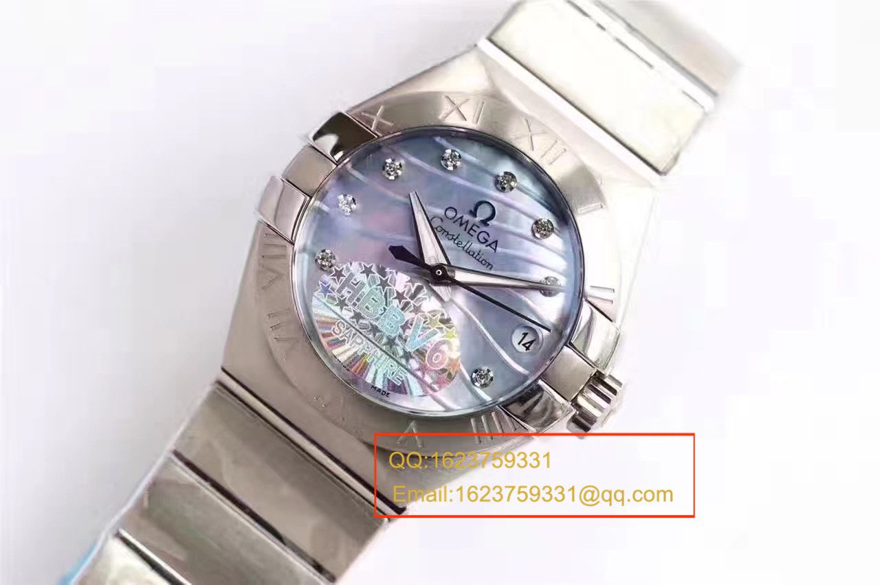 【HBBV6 Factory  Perfect  High quality  Replica  wrist watches 】OMEGA Constellation 系列PLUMA轻羽 wrist watches 123.10.27.20.57.001女士机械 / M287