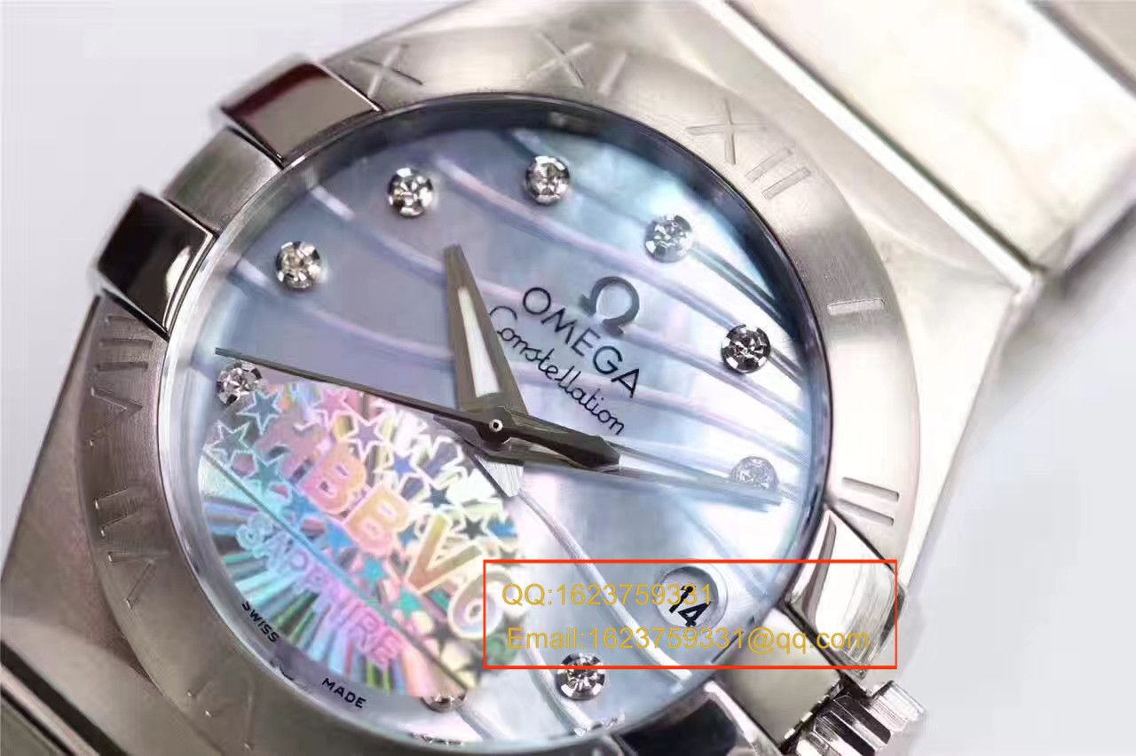 【HBBV6 Factory  Perfect  High quality  Replica  wrist watches 】OMEGA Constellation 系列PLUMA轻羽 wrist watches 123.10.27.20.57.001女士机械 / M287