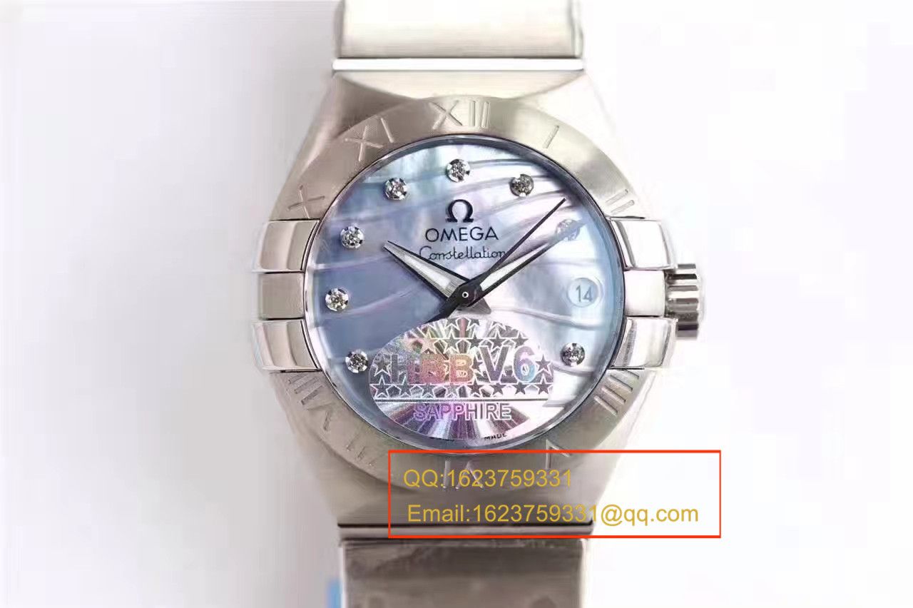 【HBBV6 Factory  Perfect  High quality  Replica  wrist watches 】OMEGA Constellation 系列PLUMA轻羽 wrist watches 123.10.27.20.57.001女士机械 / M287