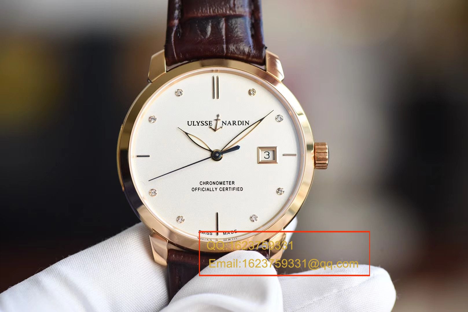 【 Video analysis FK Perfect  High quality  Replica Watches 】 Ulysse Nardin 鎏金系列8156-111b-2/991 wrist watches  / YD008