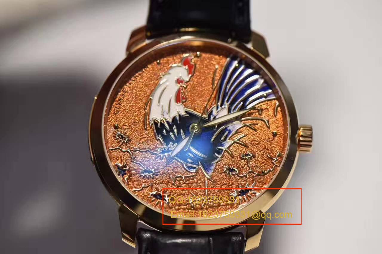 【FK Factory  top 1:1 Replica Copy 正品开模 Watches 】 Ulysse Nardin 经典系列 8152-111-2/ROOSTER wrist watches 鸡年新款 Ulysse Nardin 鸡表巨献 / YD005