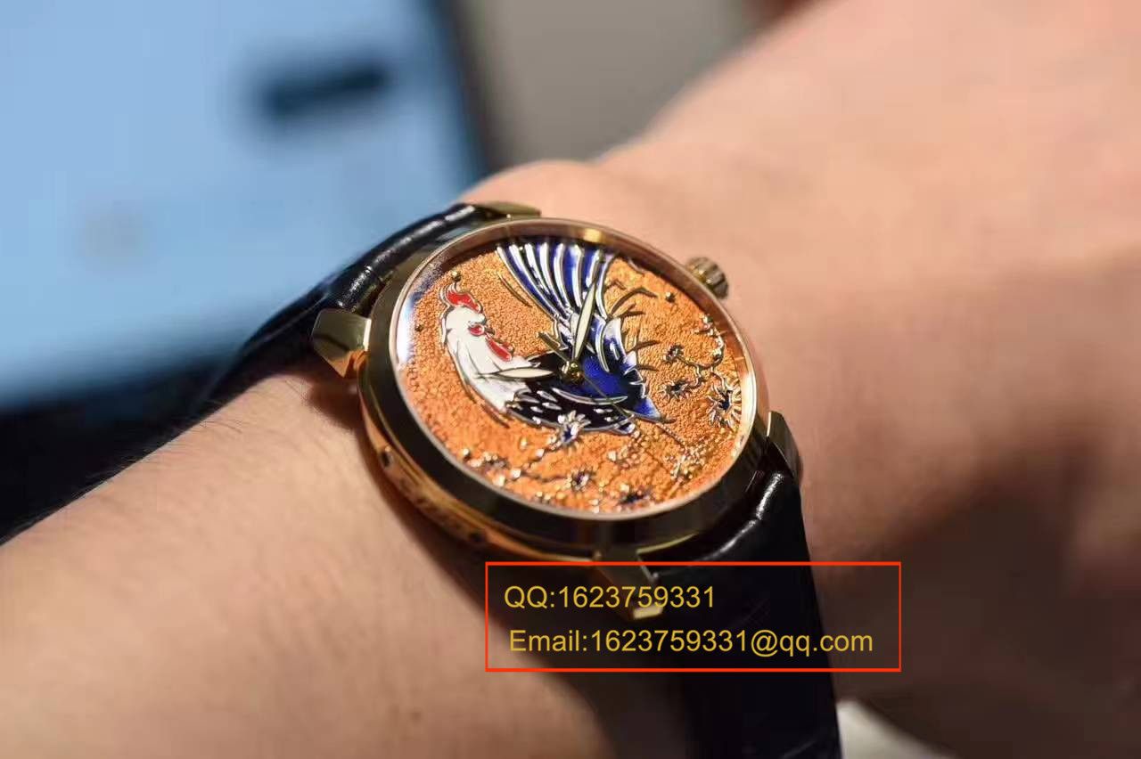 【FK Factory  top 1:1 Replica Copy 正品开模 Watches 】 Ulysse Nardin 经典系列 8152-111-2/ROOSTER wrist watches 鸡年新款 Ulysse Nardin 鸡表巨献 / YD005