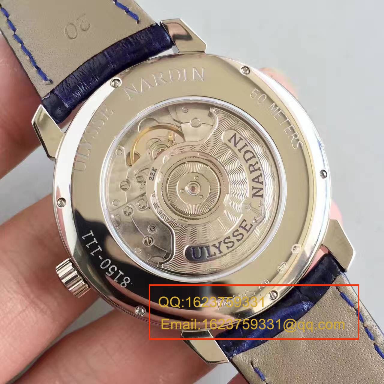 【FK Factory 1:1 Replica Copy  Watches 】 Ulysse Nardin 鎏金系列8153-111-7/E3 wrist watches  / YD002