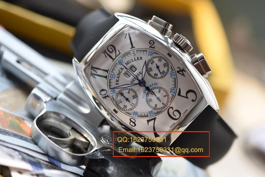 【 Video analysis V6 Factory 1:1 High quality  Copy  Watches 】法兰克.穆勒MEN'S COLLECTION系列8880 CC AT 白金 watchcase 黑色时标 wrist watches  / 法穆兰BEFL01