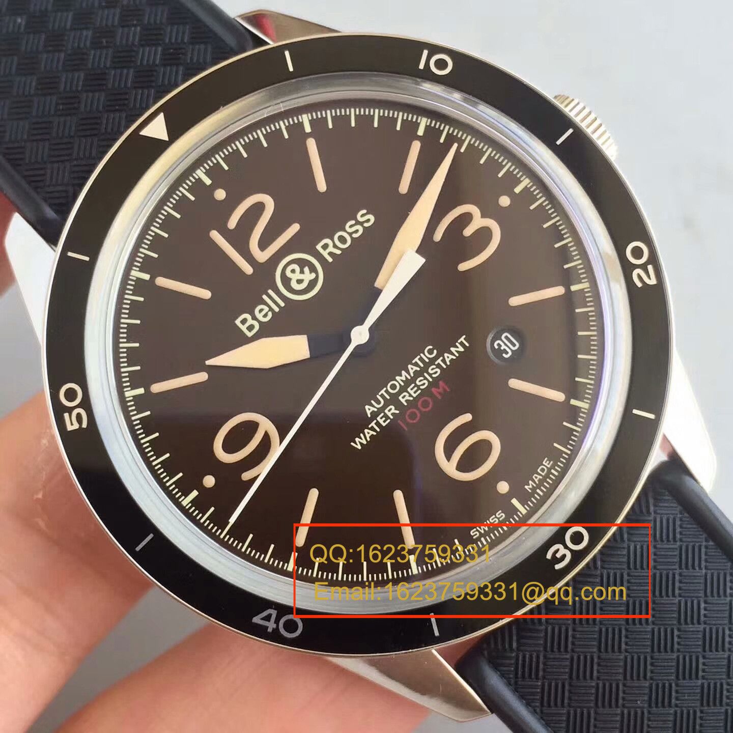 【BM1:1 top 精 Replica Watches 】 Bell & Ross VINTAGE 系列BR 123 SPORT HERITAGE wrist watches 《正皮 watchband  》 / BLS009