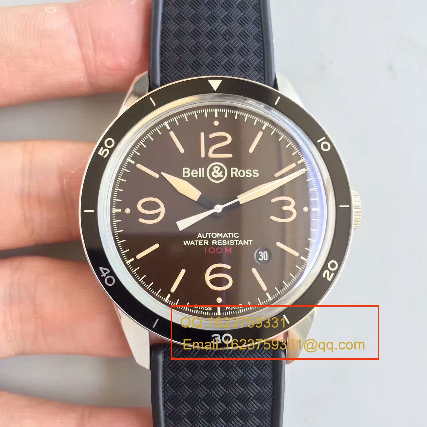 【BM1:1 top 精 Replica Watches 】 Bell & Ross VINTAGE 系列BR 123 SPORT HERITAGE wrist watches 《正皮 watchband  》 / BLS009