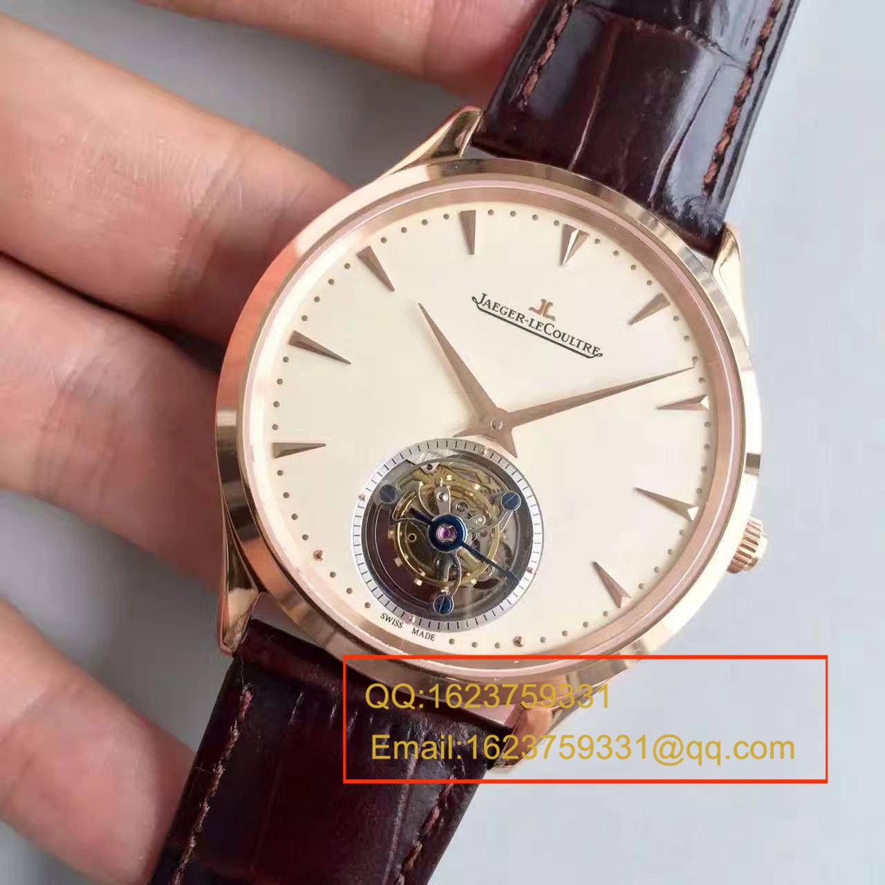 【LH Perfect  High quality  Replica Watches 】 Jaeger-LeCoultre Master超薄大师系列Q1322410自动 Tourbillon  wrist watches  / JJ077