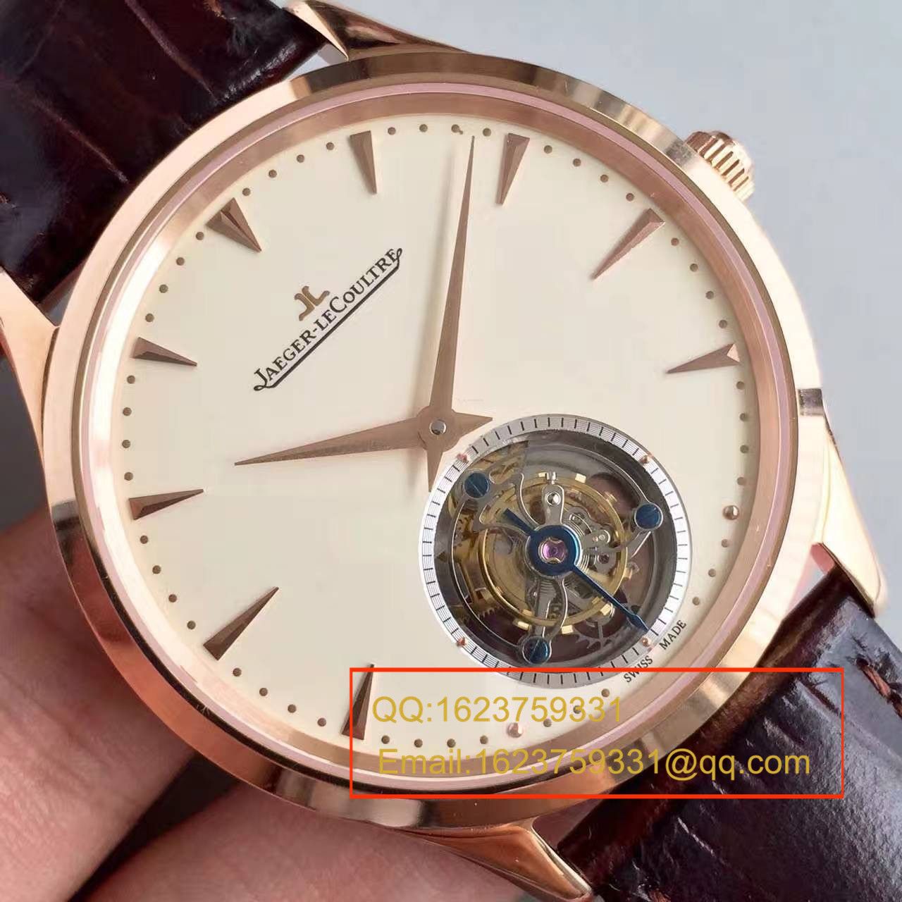 【LH Perfect  High quality  Replica Watches 】 Jaeger-LeCoultre Master超薄大师系列Q1322410自动 Tourbillon  wrist watches  / JJ077