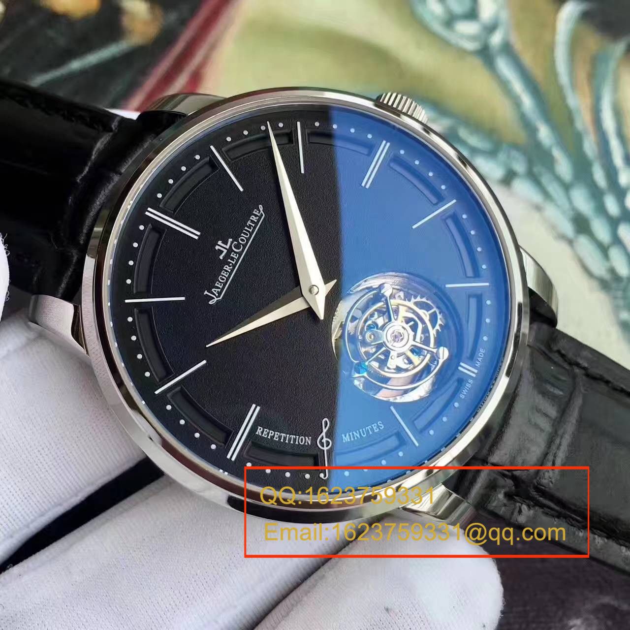 【TF Factory 1:1 High quality  Copy  Watches 】 Jaeger-LeCoultre 大师系列自动 Tourbillon Q1313520 wrist watches  / JJ075