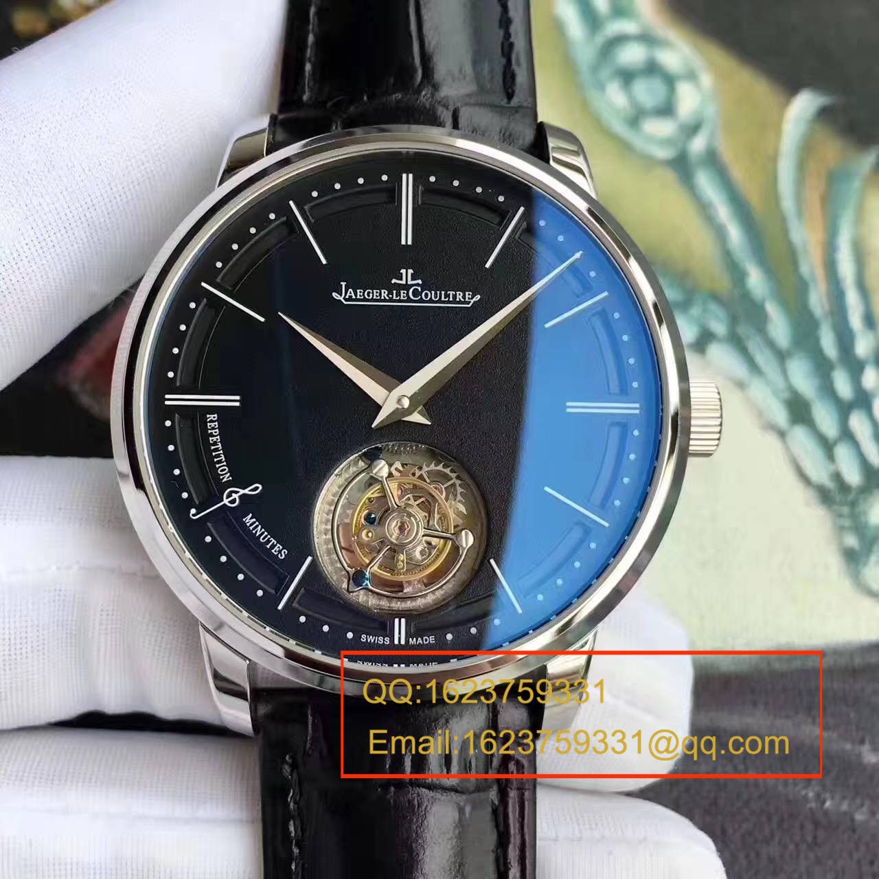 【TF Factory 1:1 High quality  Copy  Watches 】 Jaeger-LeCoultre 大师系列自动 Tourbillon Q1313520 wrist watches  / JJ075