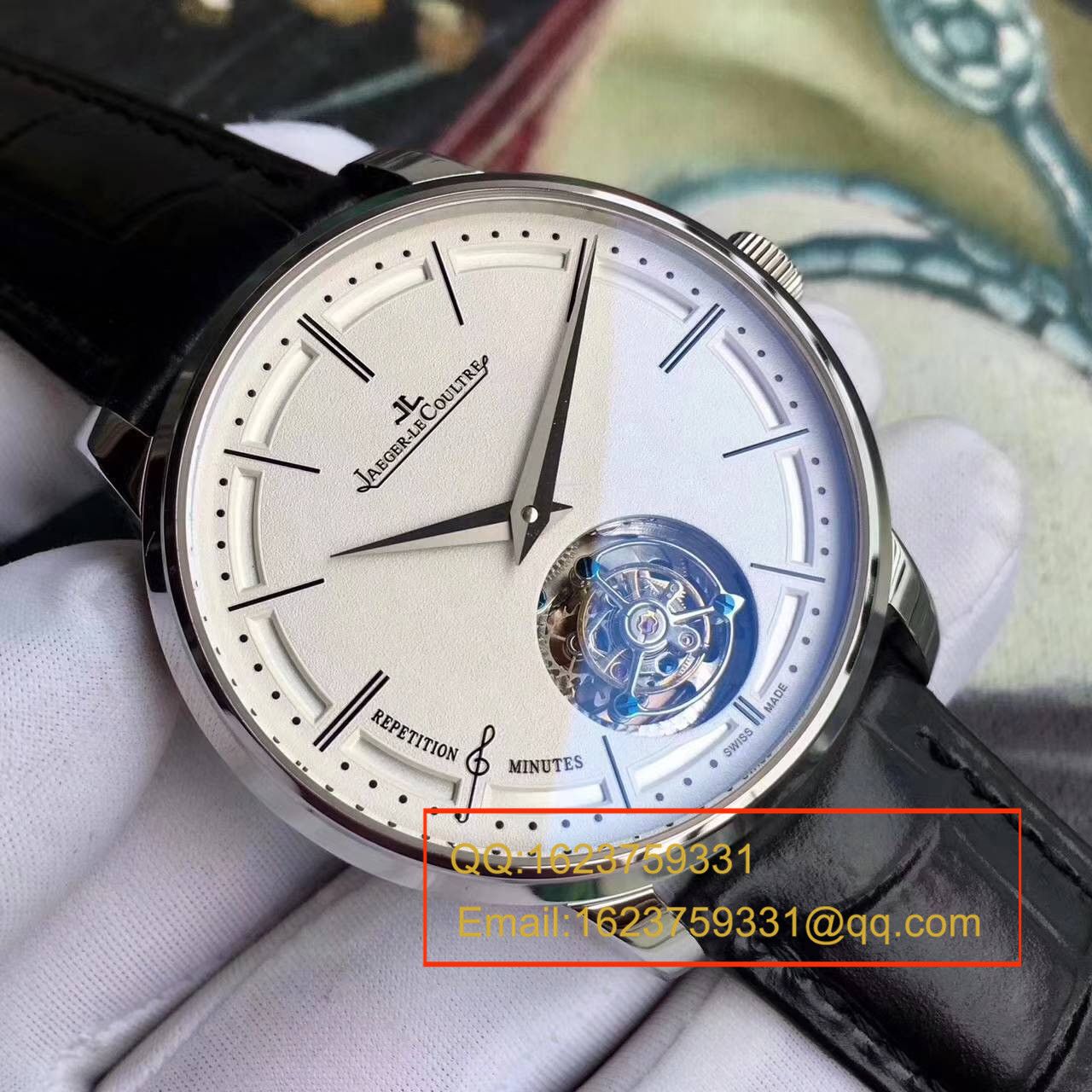 【TF Factory 1:1 High quality  Copy  Watches 】 Jaeger-LeCoultre 大师系列自动 Tourbillon Q1313520 wrist watches  / JJ075