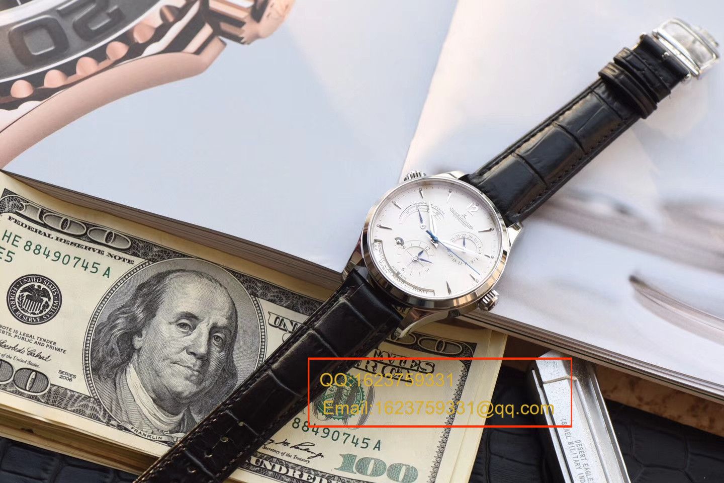 【TW Perfect  High quality  Replica Watches 】 Jaeger-LeCoultre 大师 MASTER CONTROL系列q1428420双时区 wrist watches  / JJBE029B