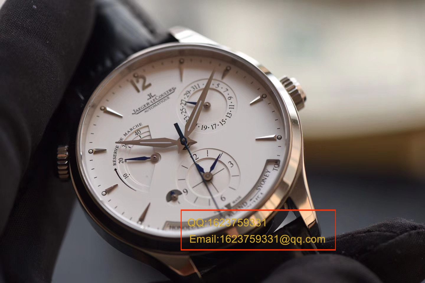 【TW Perfect  High quality  Replica Watches 】 Jaeger-LeCoultre 大师 MASTER CONTROL系列q1428420双时区 wrist watches  / JJBE029B