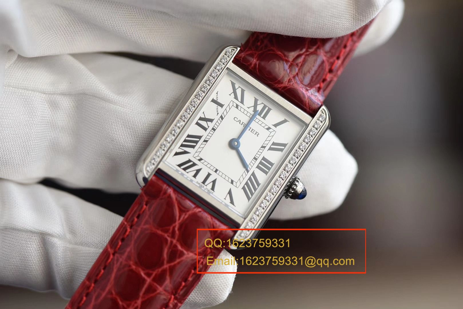 K11 Factory 出品！ top 完美 Replica 的 Cartier  TANK 坦克系列镶钻小号24×31版本 / KAD086
