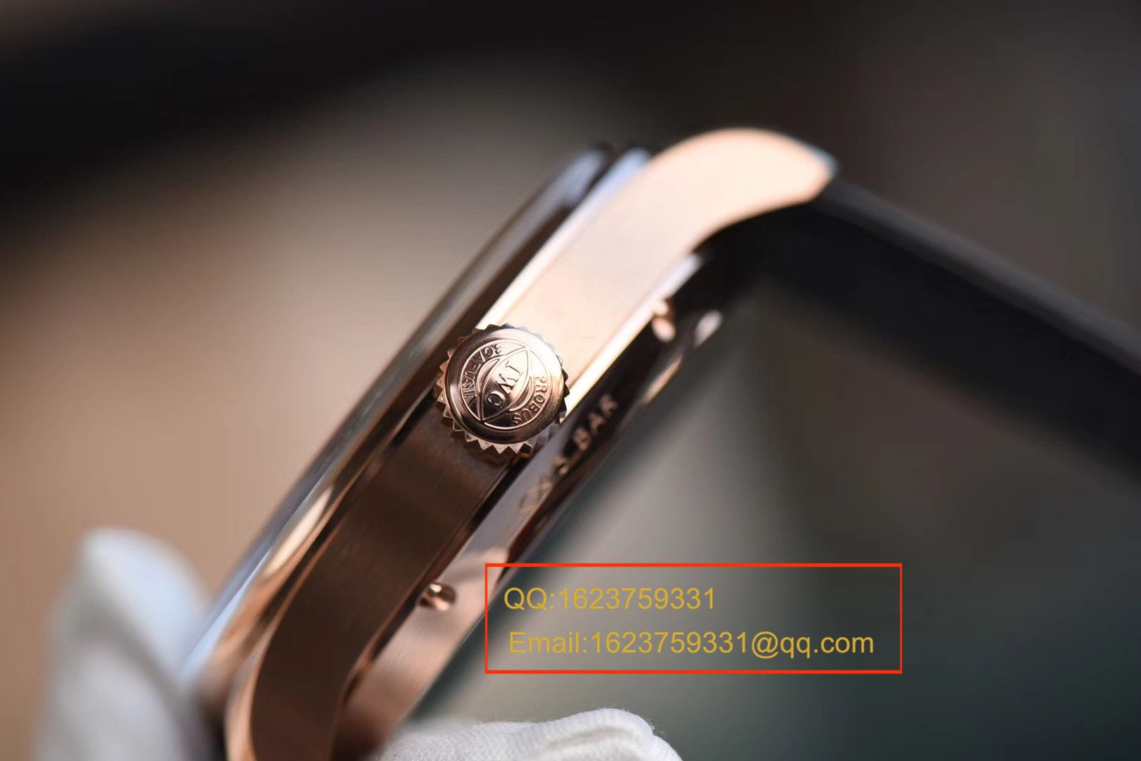 【YL Perfect  High quality  Replica Watches 】 IWC 葡萄牙年历 wrist watches  IWC 年历玫瑰金黑面款 / WG125