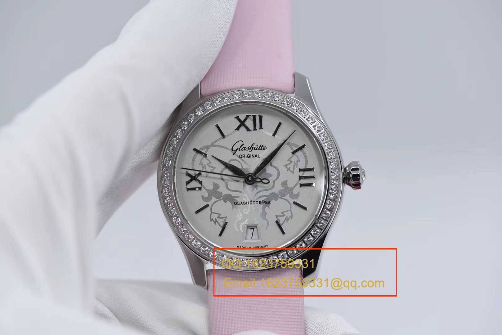 【FK Perfect  High quality 精 Replica 女表】glashuette original原创女表系列1-39-22-03-22-44 wrist watches  / GLA048