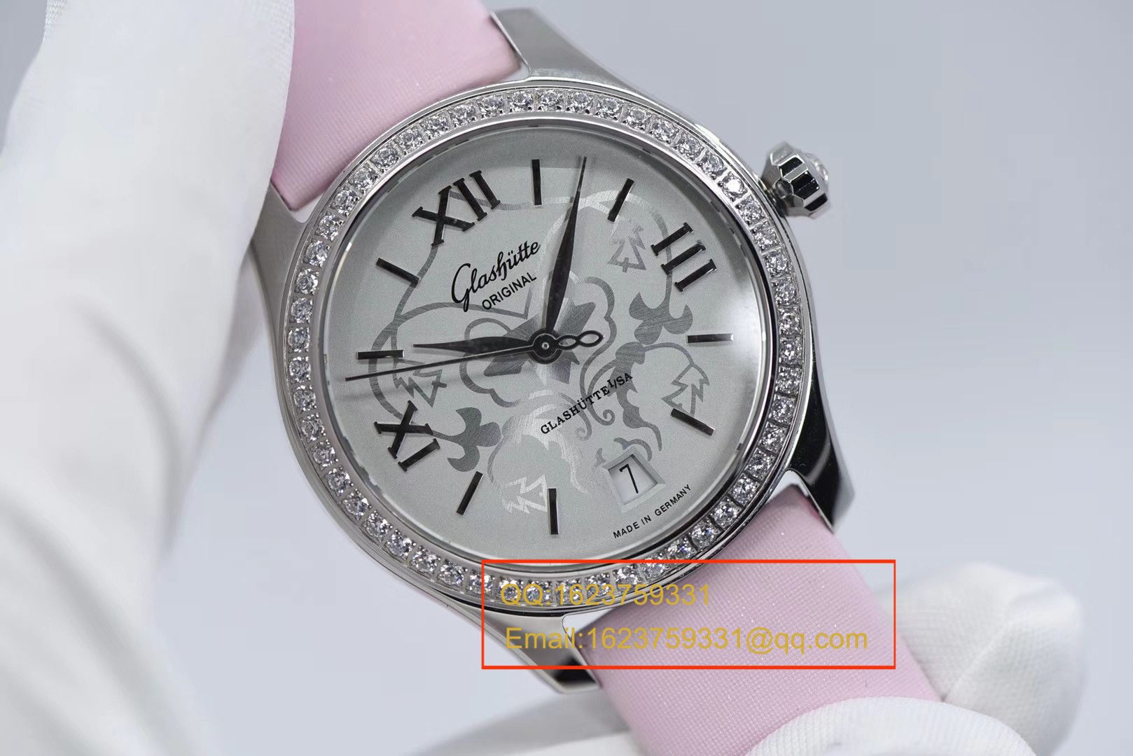 【FK Perfect  High quality 精 Replica 女表】glashuette original原创女表系列1-39-22-03-22-44 wrist watches  / GLA048
