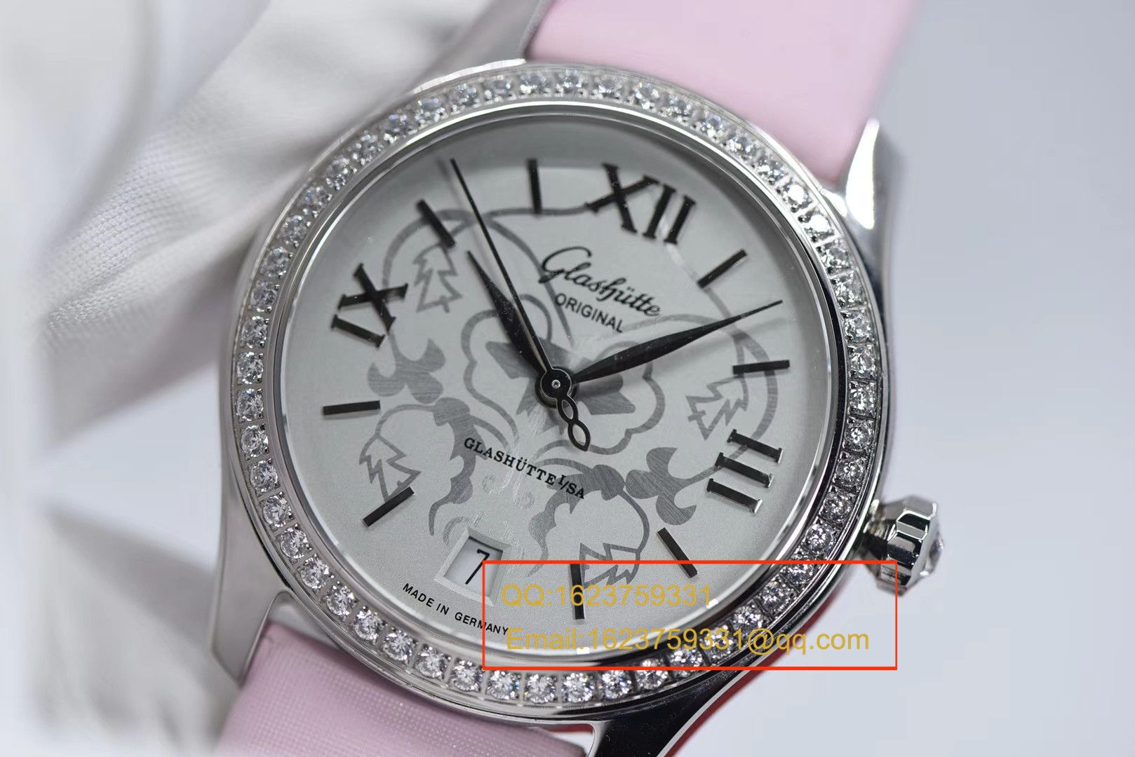 【FK Perfect  High quality 精 Replica 女表】glashuette original原创女表系列1-39-22-03-22-44 wrist watches  / GLA048