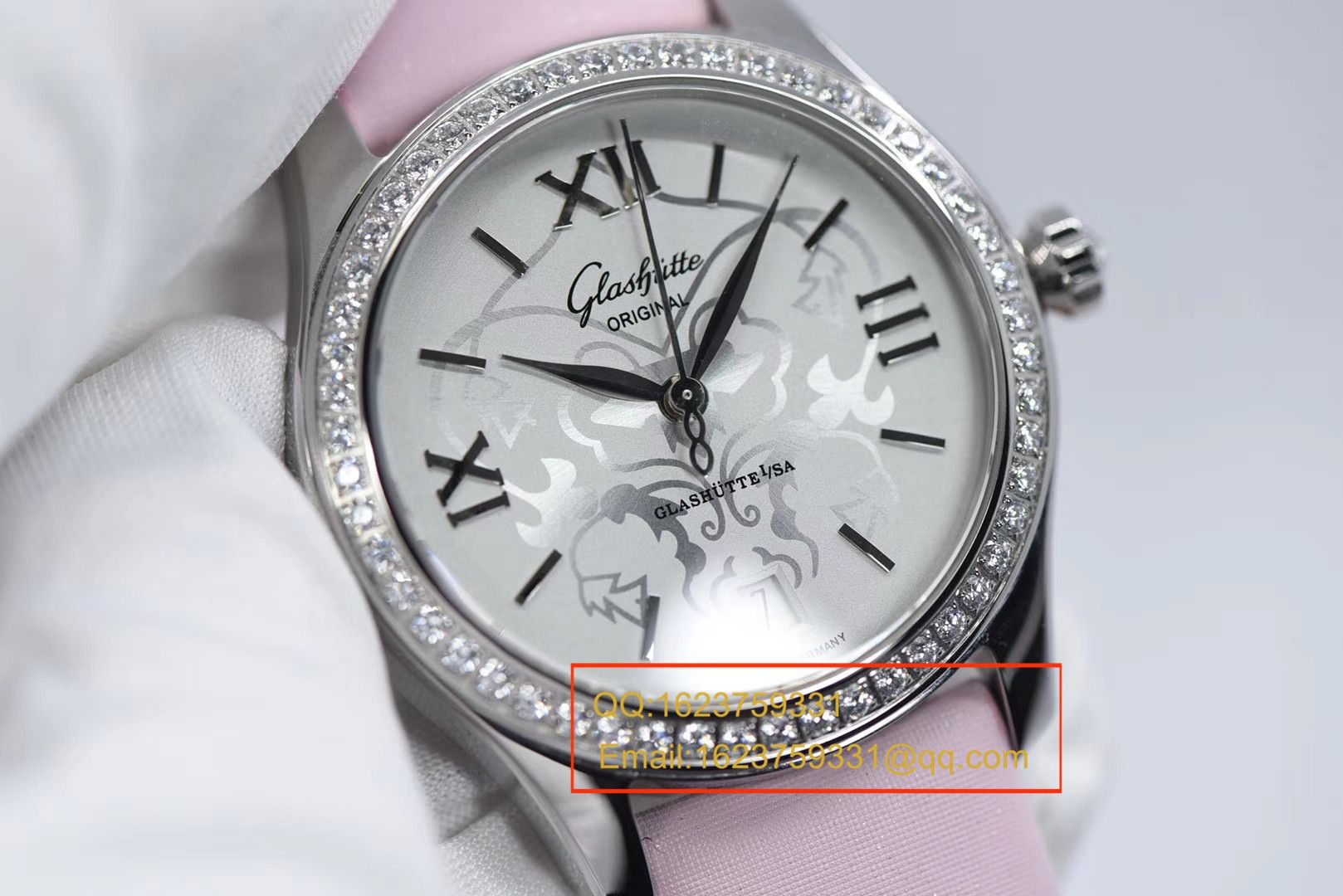 【FK Perfect  High quality 精 Replica 女表】glashuette original原创女表系列1-39-22-03-22-44 wrist watches  / GLA048