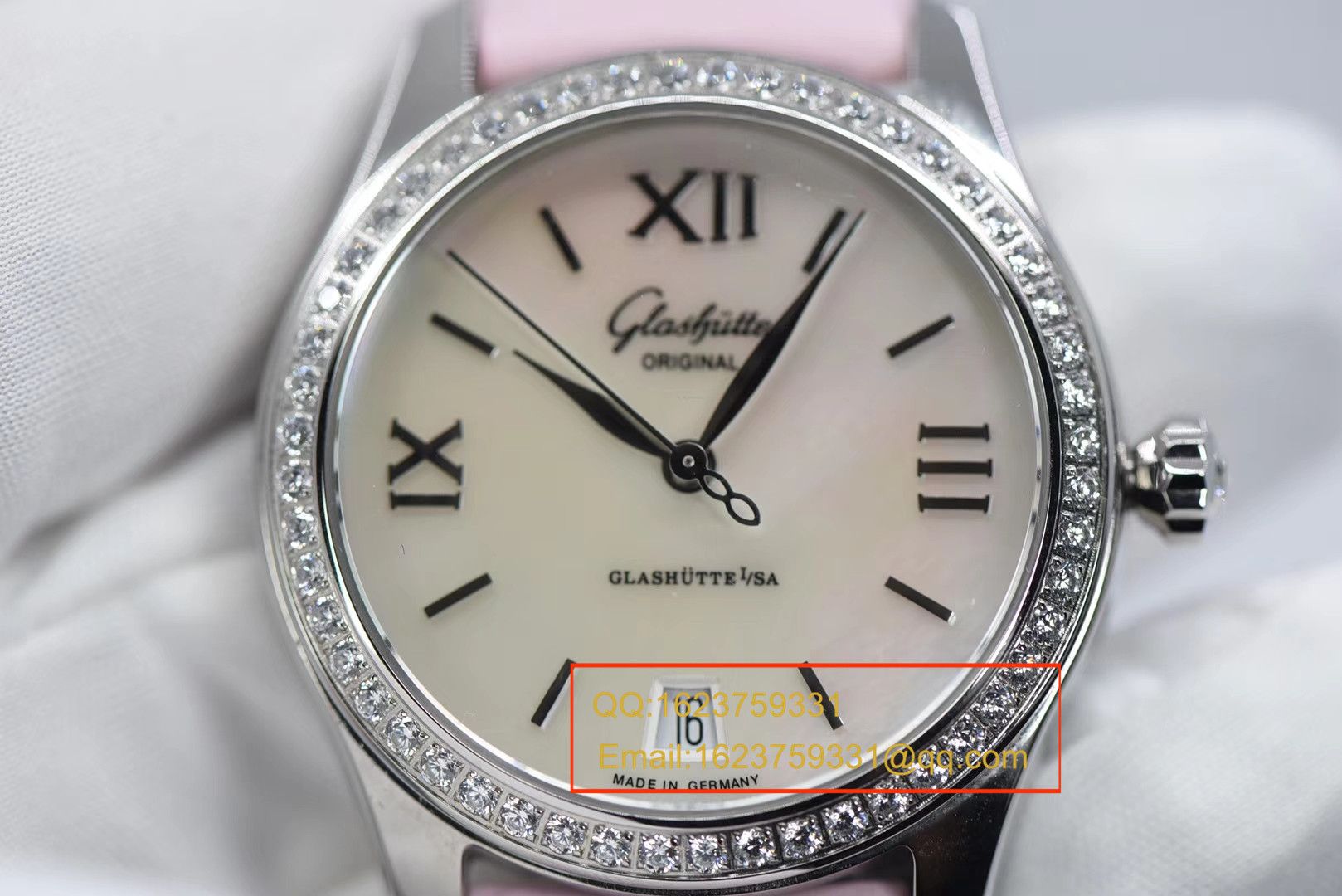 【FK Perfect  High quality 精 Replica 女表】glashuette original原创女表系列1-39-22-03-22-44 wrist watches  / GLA048