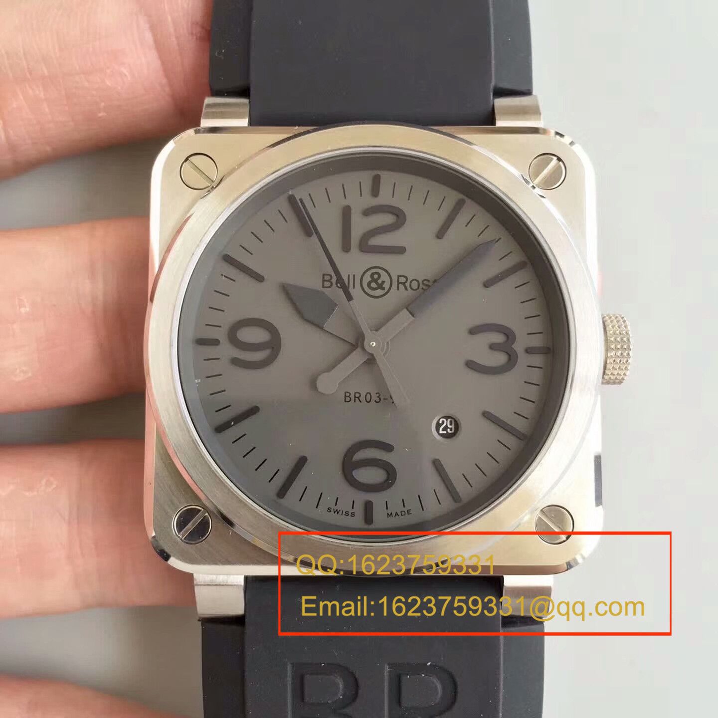 【BR1:1 top  Knockoff  Watches 】 Bell & Ross AVIATION系列 BR 03-92 BLACK CAMO wrist watches  / BLS011