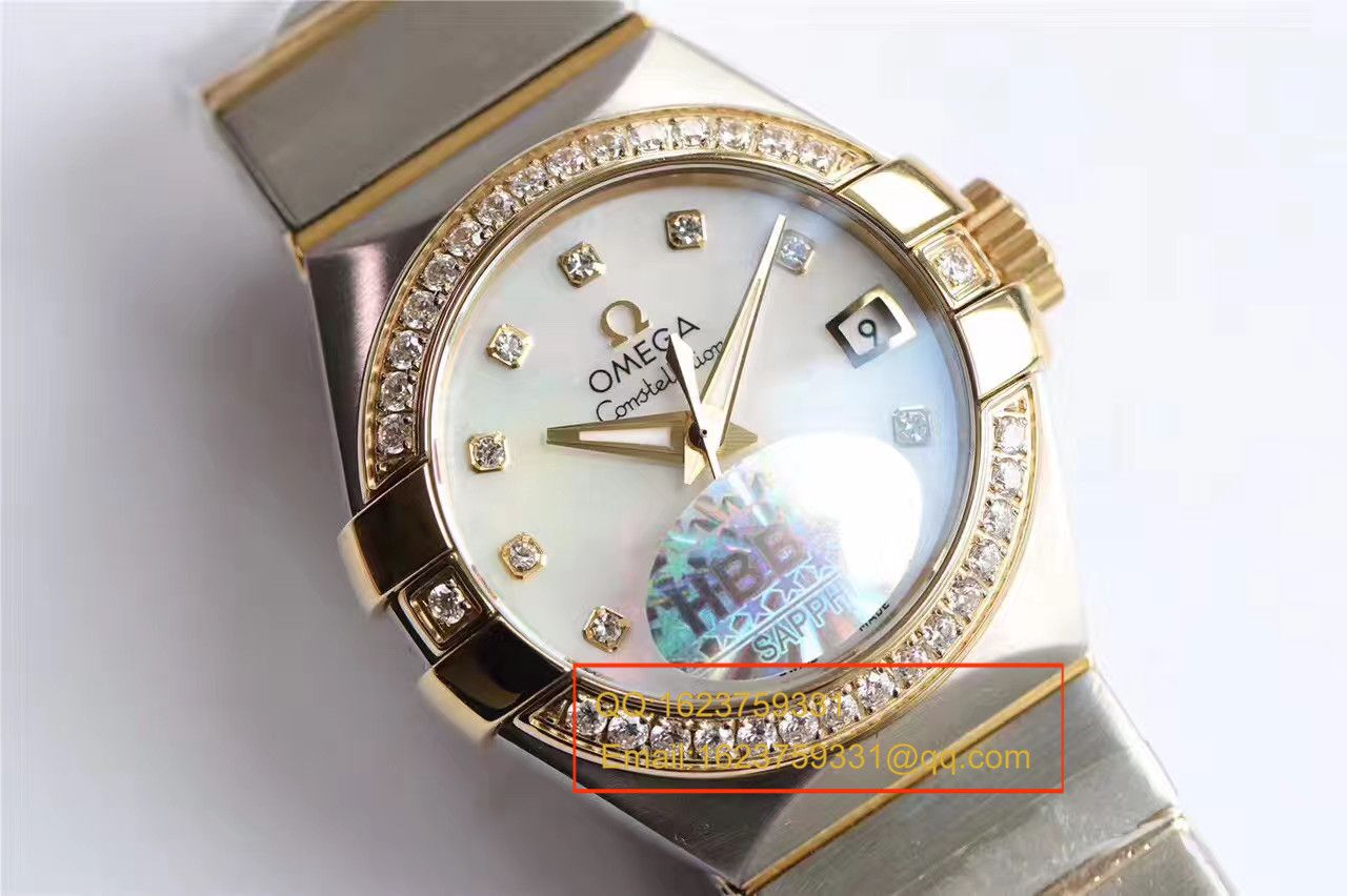 【HBBV6 Factory  Perfect  High quality  Replica  wrist watches 】OMEGA Constellation 系列PLUMA轻羽 wrist watches 123.10.27.20.57.001女士机械 / M287