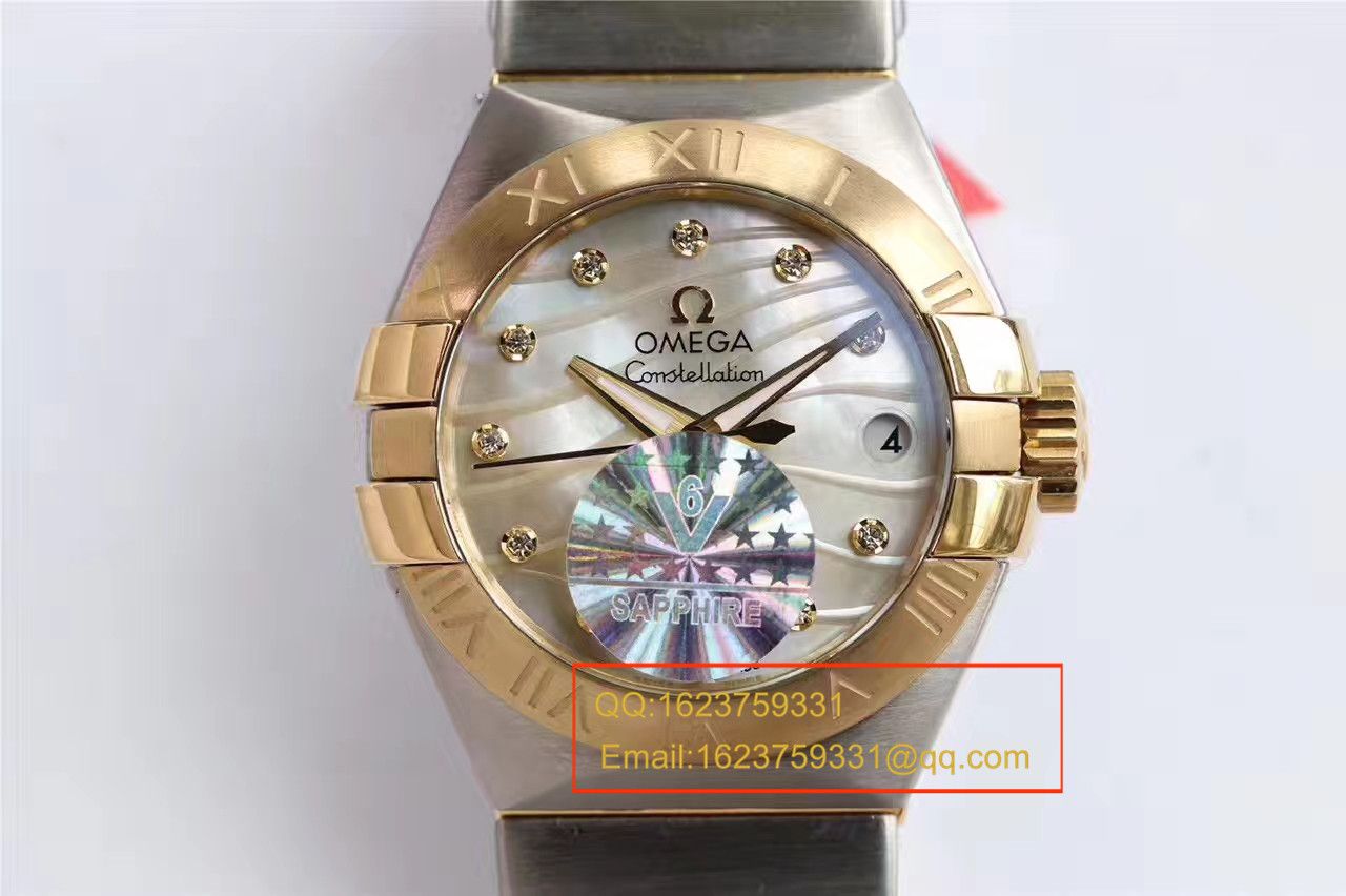 【HBBV6 Factory  Perfect  High quality  Replica  wrist watches 】OMEGA Constellation 系列PLUMA轻羽 wrist watches 123.10.27.20.57.001女士机械 / M287
