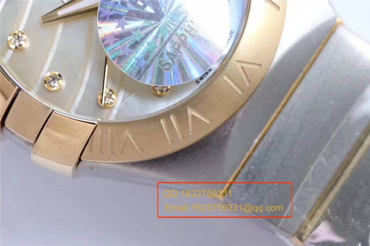 【HBBV6 Factory  Perfect  High quality  Replica  wrist watches 】OMEGA Constellation 系列PLUMA轻羽 wrist watches 123.10.27.20.57.001女士机械 / M287