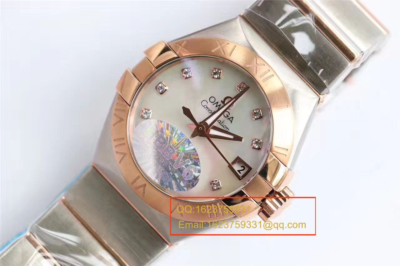 【HBBV6 Factory  Perfect  High quality  Replica  wrist watches 】OMEGA Constellation 系列PLUMA轻羽 wrist watches 123.10.27.20.57.001女士机械 / M287