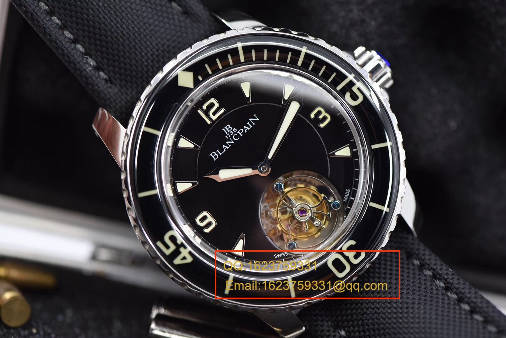 【 Video analysis ZF Perfect  High quality  Replica Watches 】Blancpain  Fifty Fathoms 系列 Tourbillon  wrist watches  / BPDH036