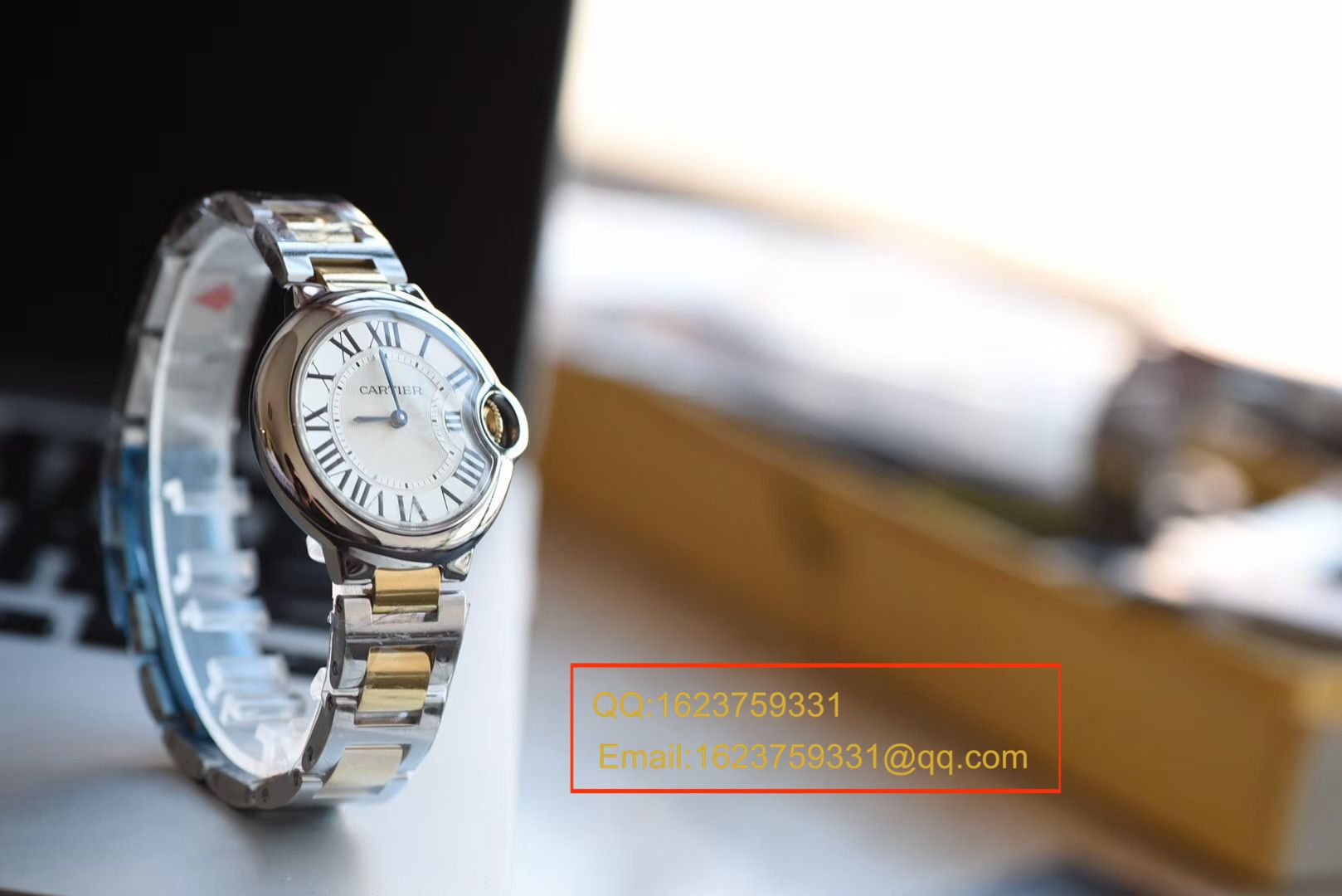 【HBBV6 Perfect  High quality  Replica Watches 】 Cartier  蓝气球系列W69008Z3女士33/36毫米间金石英 wrist watches  / K138