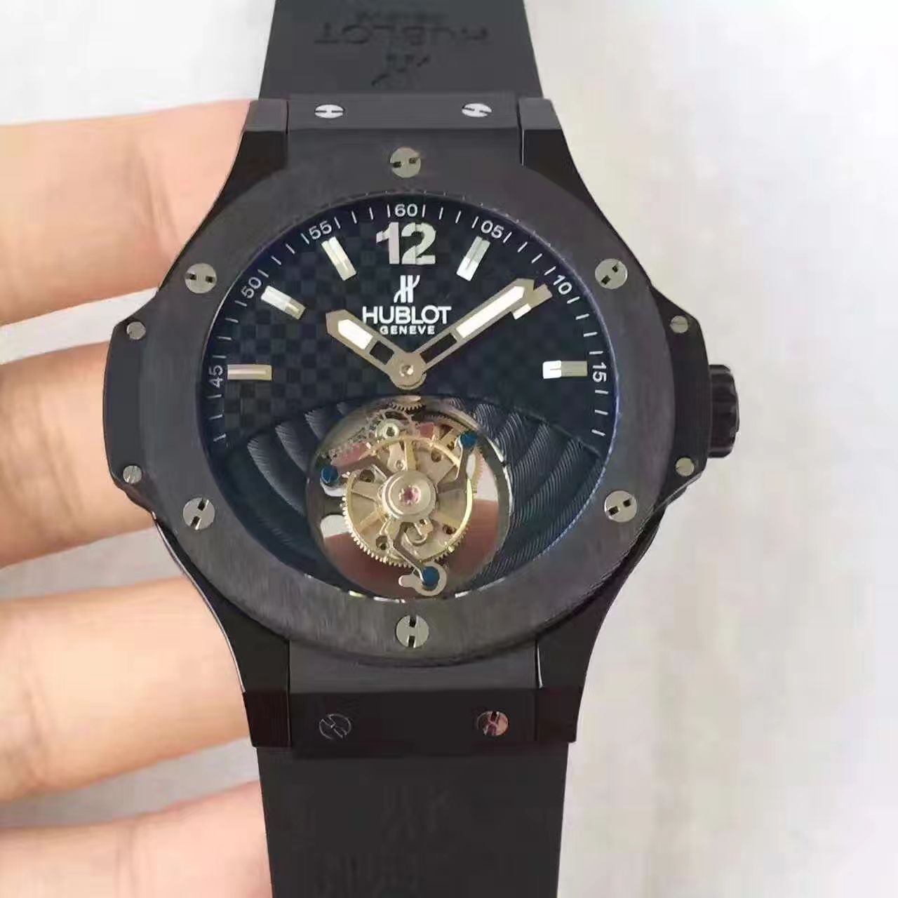 【V6 Factory  top  Tourbillon  Movement 】HUBLOT 《恒宝》 big bang BIG BANG系列305.pm.131.rx机械 wrist watches  / YB027