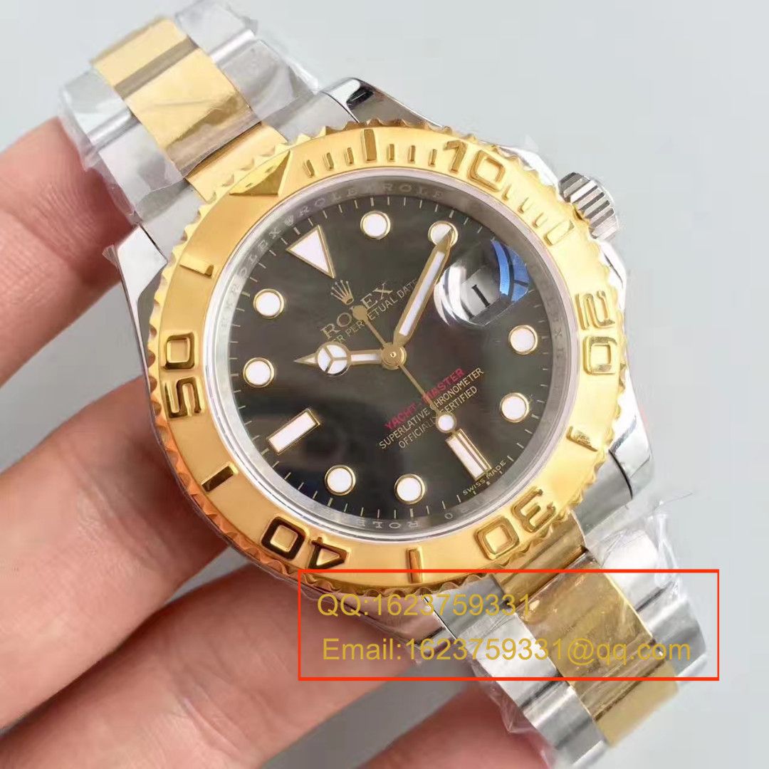 【JF Factory  Perfect  Replica Copy  Watches 】 Rolex  Yacht-Master 系列16623黑贝母盘 wrist watches  / RBC138