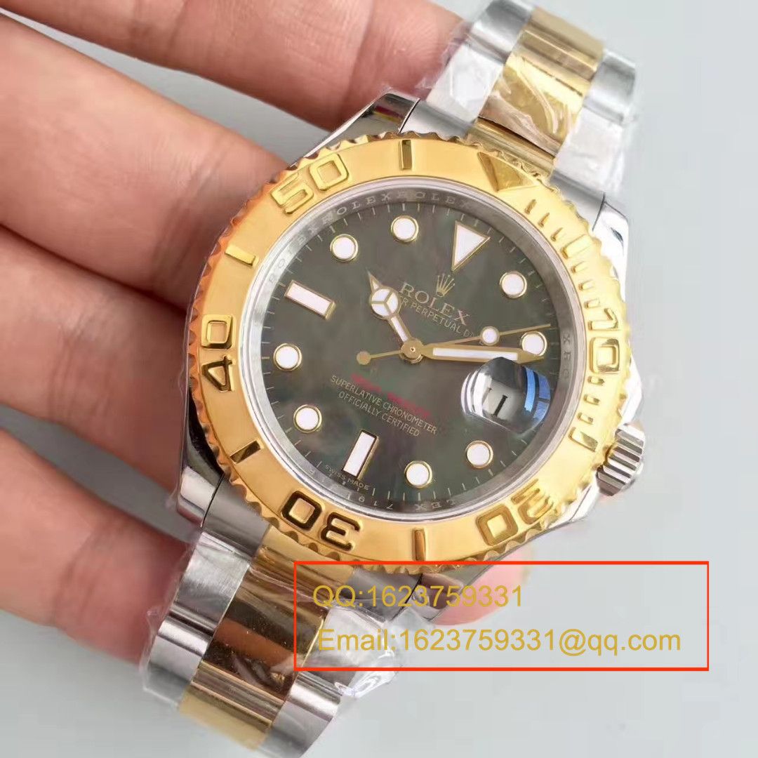 【JF Factory  Perfect  Replica Copy  Watches 】 Rolex  Yacht-Master 系列16623黑贝母盘 wrist watches  