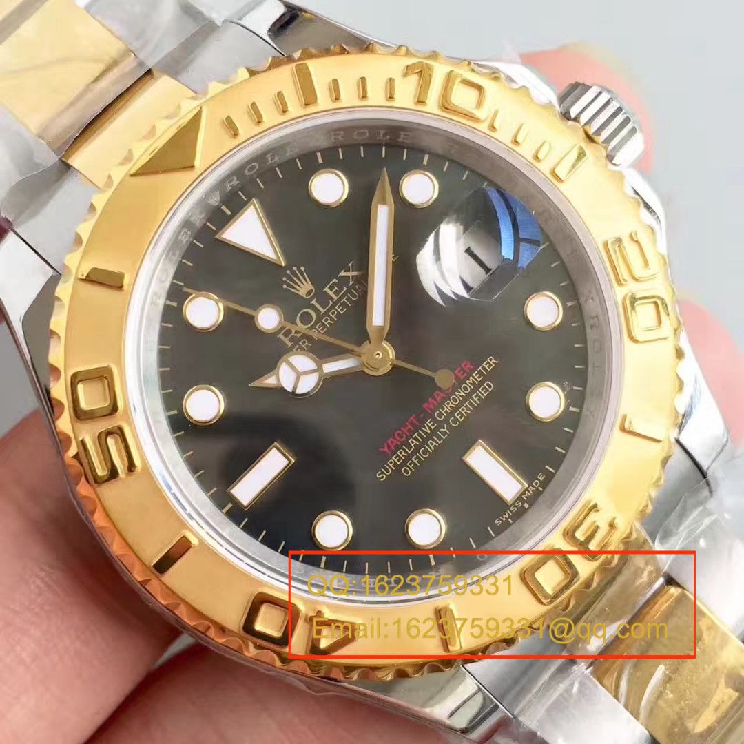 【JF Factory  Perfect  Replica Copy  Watches 】 Rolex  Yacht-Master 系列16623黑贝母盘 wrist watches  