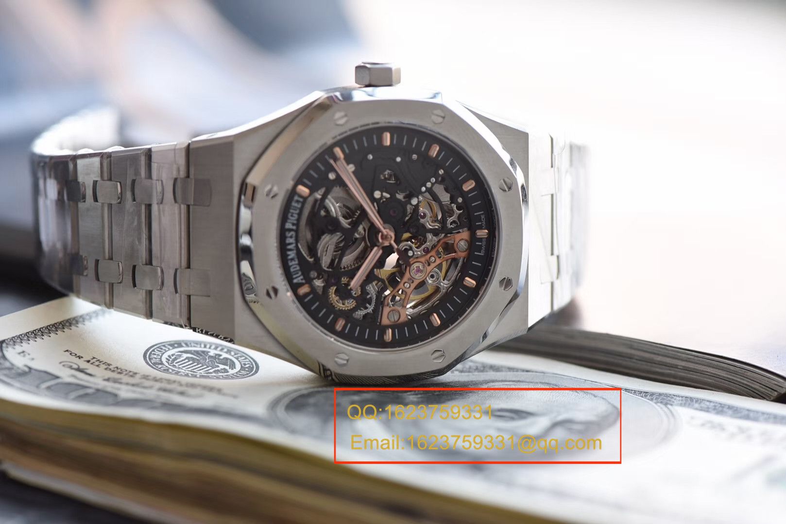 【 Video analysis JF Perfect  High quality  Replica Watches 】Audemars Piguet 皇家橡树双摆轮镂空系列15407ST.OO.1220ST.01 wrist watches  / APBD131