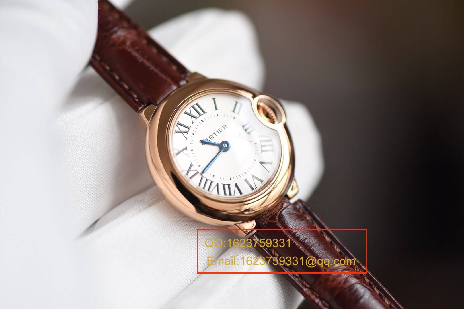 【HBBV6 Perfect  High quality  Replica Watches 】 Cartier  蓝气球系列小号蓝气球28毫米石英W6900256女士 wrist watches 《配鳄鱼皮》 / K139