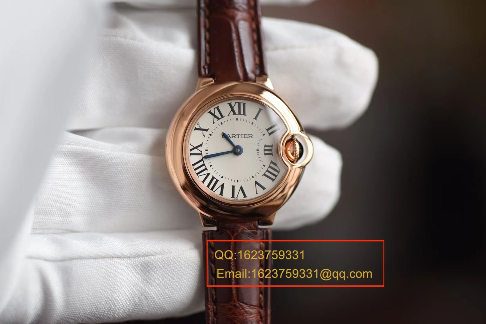 【HBBV6 Perfect  High quality  Replica Watches 】 Cartier  蓝气球系列小号蓝气球28毫米石英W6900256女士 wrist watches 《配鳄鱼皮》 / K139