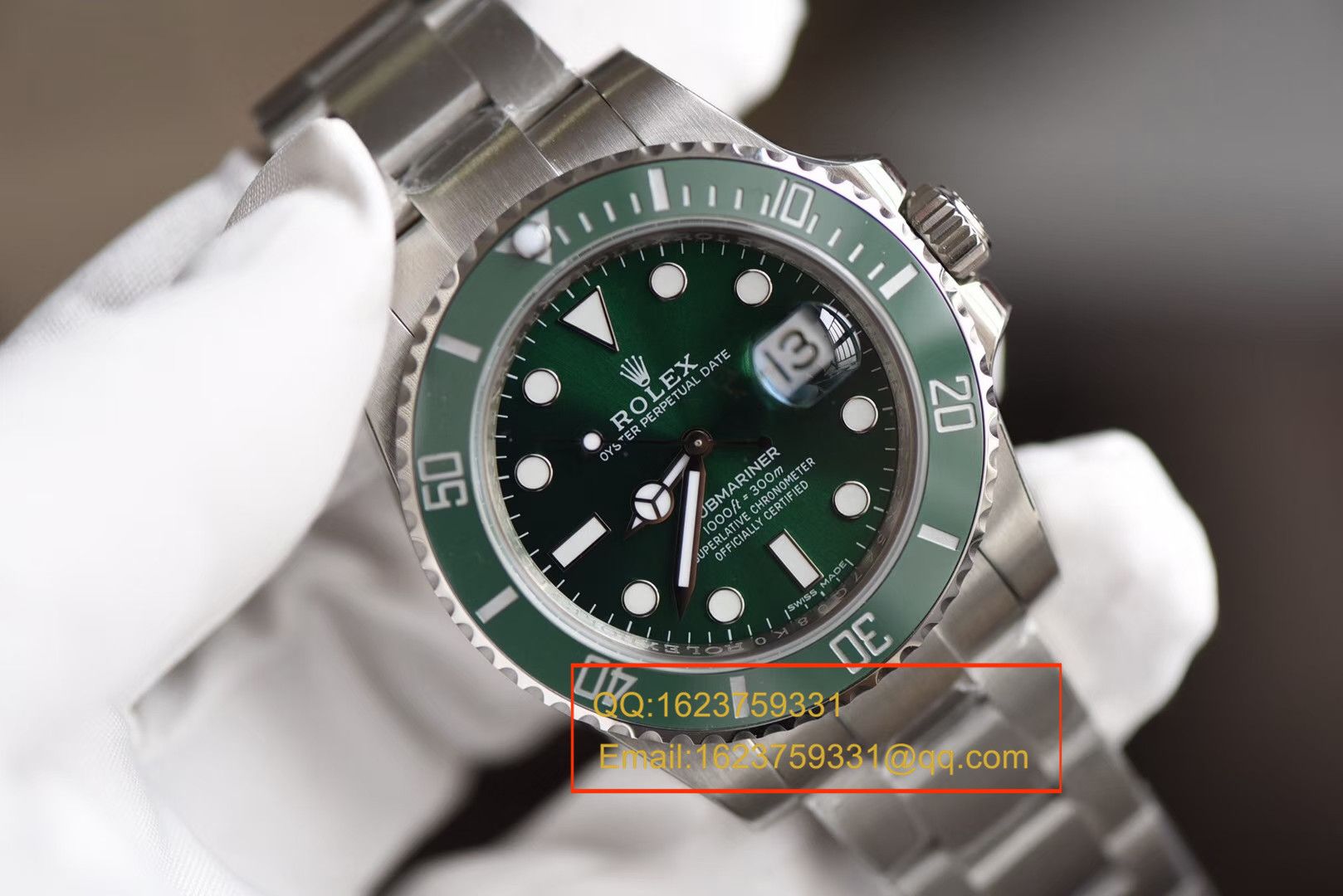 【独家视频测评N Factory 最新V7版本 Submariner 】1:1 High quality  Replica  Rolex  Submariner 型系列116610LV-97200 绿盘 wrist watches ( Submariner ) / R106