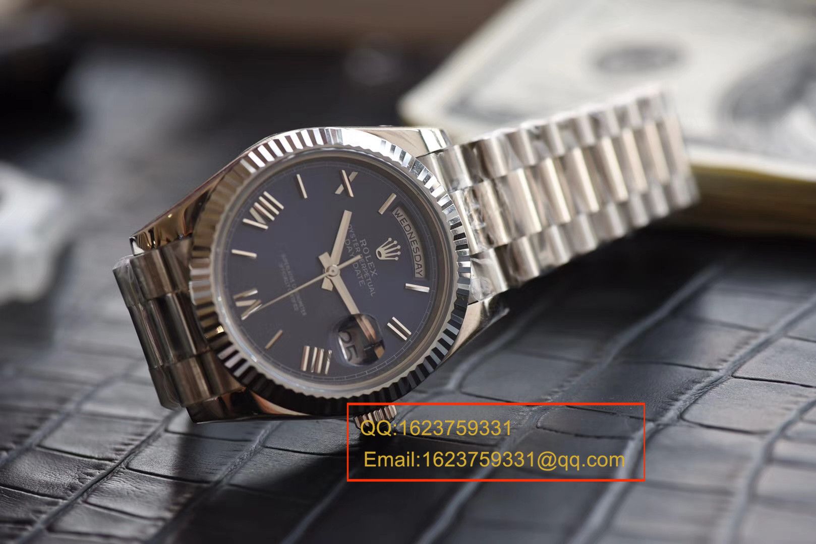 【 Video analysis NOOB Factory  Perfect  Replica 】 Rolex  Day-Date 型系列228239蓝盘男士机械 Watches  / RBE068