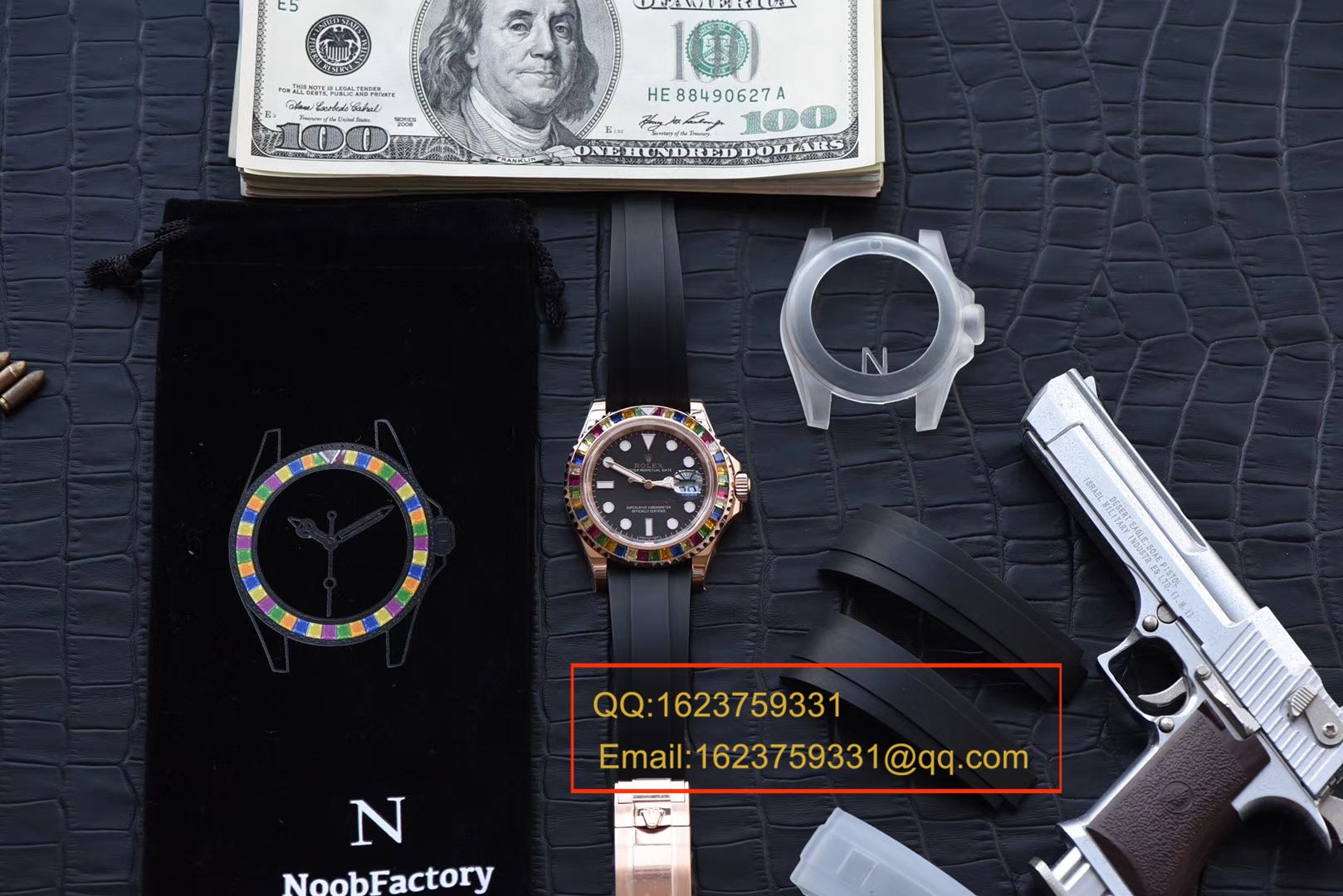 【NOOB Factory  Perfect  High quality  Replica Watches 】 Rolex  Yacht-Master 系列116695SATS“糖豆”圈彩虹游艇 Rolex 游艇 wrist watches  / R192