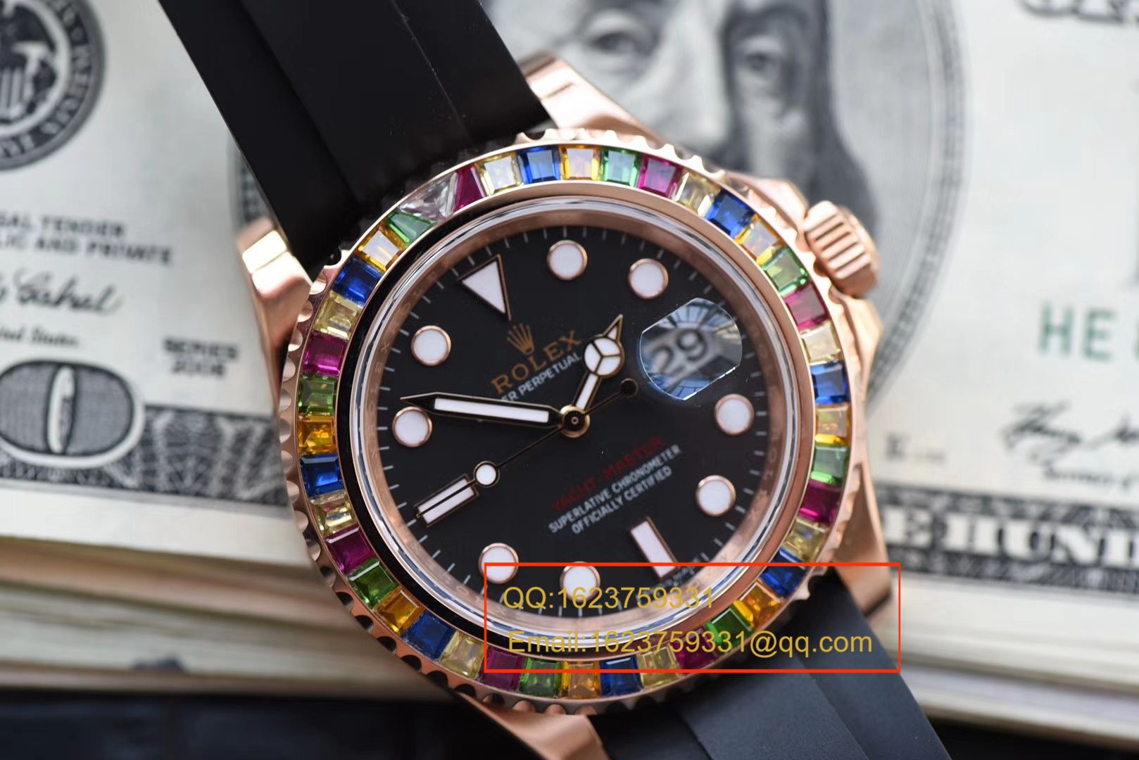 【NOOB Factory  Perfect  High quality  Replica Watches 】 Rolex  Yacht-Master 系列116695SATS“糖豆”圈彩虹游艇 Rolex 游艇 wrist watches  / R192
