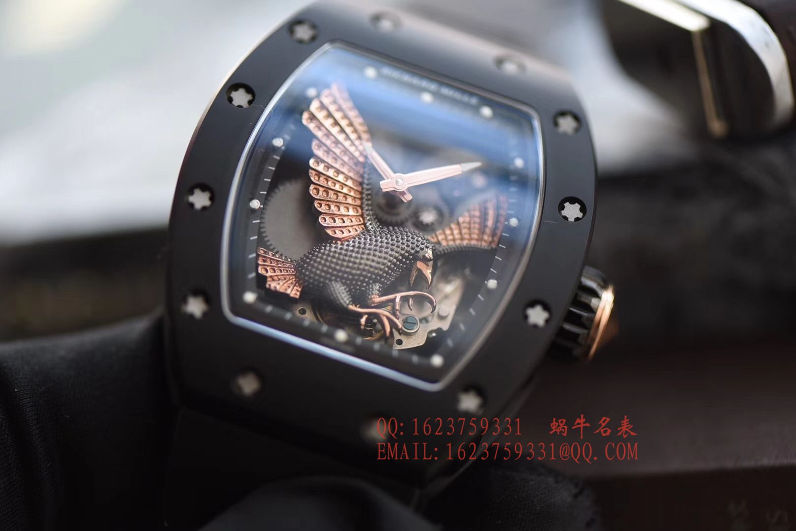 【独家 Video analysis KV Perfect  High quality  Copy  Watches 】RICHARD MILLE RICHARD MILLE男士系列RM023-02立体鹰雕图案 wrist watches  / RM 023-2