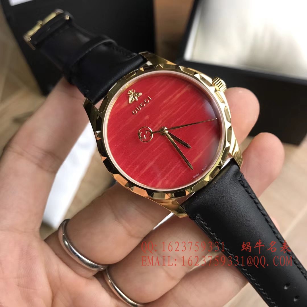 【香港原单 支持专柜验货】古驰Le Marché des Merveilles Gucci小蜜蜂女士石英 wrist watches  / GUCCI 09